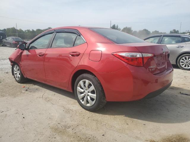 2T1BURHE2GC566064 - 2016 TOYOTA COROLLA L RED photo 2