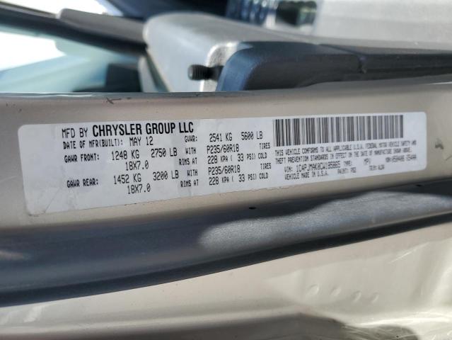 1C4PJMAK0CW185865 - 2012 JEEP LIBERTY SPORT SILVER photo 12