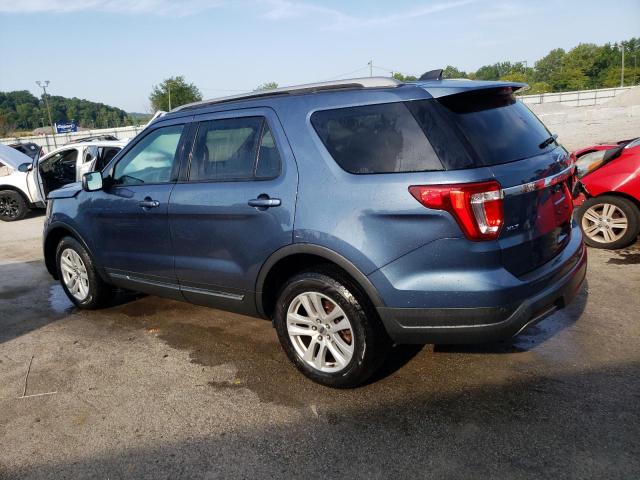 1FM5K8D88KGB05275 - 2019 FORD EXPLORER XLT Կապույտ լուսանկար 2