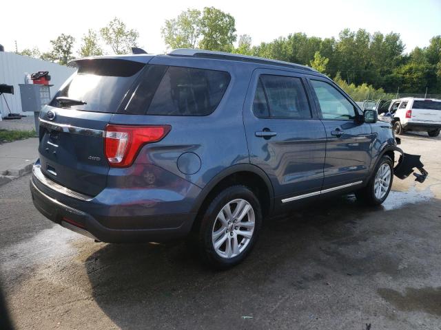 1FM5K8D88KGB05275 - 2019 FORD EXPLORER XLT Կապույտ լուսանկար 3