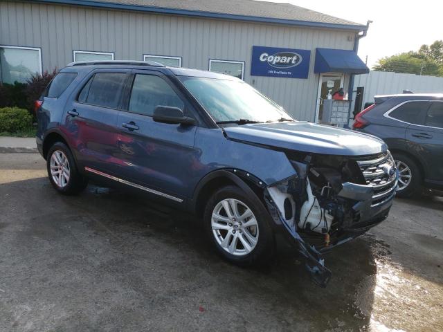 1FM5K8D88KGB05275 - 2019 FORD EXPLORER XLT Կապույտ լուսանկար 4