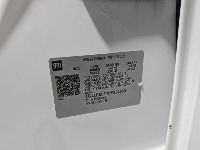 1G1ZB5ST7PF234240 - 2023 CHEVROLET MALIBU LS Білий фото 12