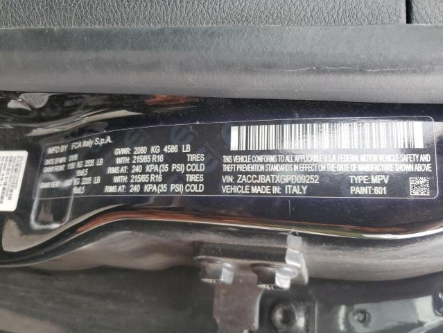 ZACCJBATXGPD09252 - 2016 JEEP RENEGADE SPORT BLACK photo 14