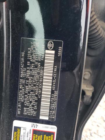 4T1BF3EK1BU199912 - 2011 TOYOTA CAMRY BASE BLACK photo 12