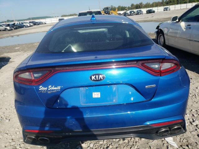 KNAE15LA8K6059556 - 2019 KIA STINGER BLUE photo 6