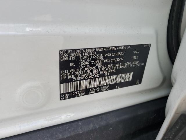 2T3G1RFV5SW523063 - 2025 TOYOTA RAV4 LE თეთრი ფოტო 13