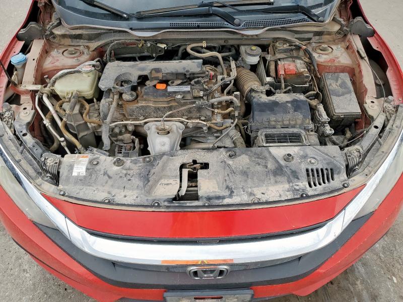 2HGFC2F75HH518826 - 2017 HONDA CIVIC EX RED photo 11