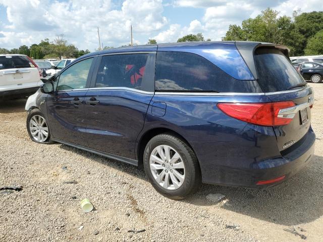 5FNRL6H27KB008110 - 2019 HONDA ODYSSEY LX BLUE photo 2