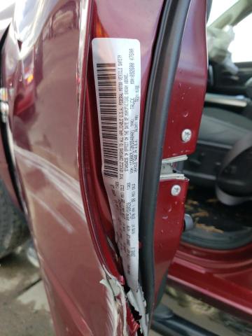 1C6RR7LT2KS548401 - 2019 RAM 1500 CLASS SLT ბურგუნდია ფოტო 12