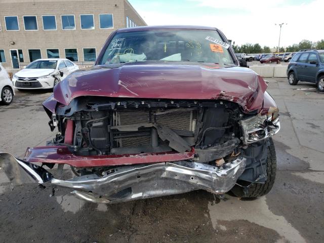 1C6RR7LT2KS548401 - 2019 RAM 1500 CLASS SLT ბურგუნდია ფოტო 5