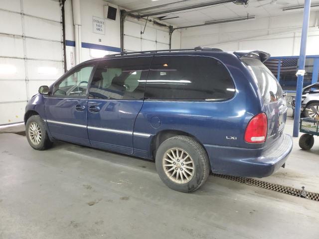 1C4GP54L7YB656174 - 2000 CHRYSLER TOWN & COU LXI BLUE photo 2