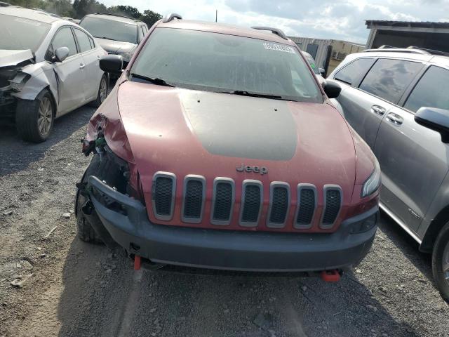 1C4PJMBS9EW277445 - 2014 JEEP CHEROKEE TRAILHAWK RED photo 5