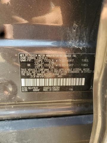 2T3F1RFV1PC332907 - 2023 TOYOTA RAV4 LE Մոխրագույն լուսանկար 12