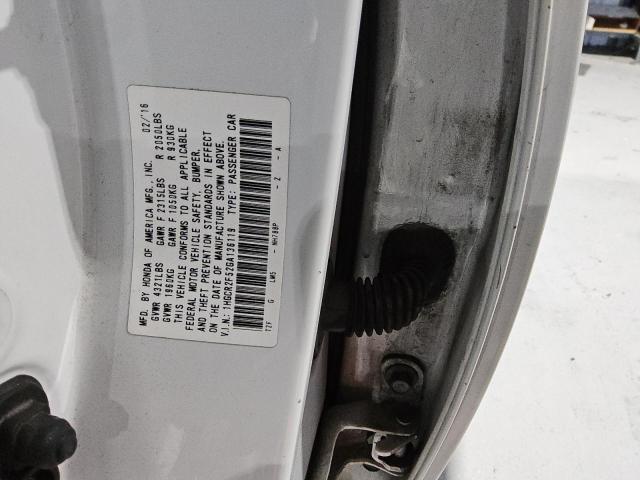 1HGCR2F52GA136119 - 2016 HONDA ACCORD SPORT 白色 照片 12