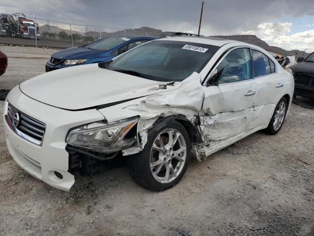 1N4AA5AP8EC437024 - 2014 NISSAN MAXIMA S WHITE photo 1