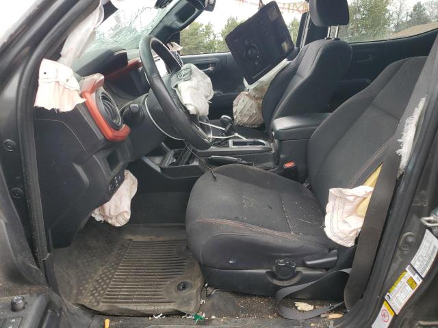 3TMCZ5ANXKM224287 - 2019 TOYOTA TACOMA DOUBLE CAB رمادي صورة 7