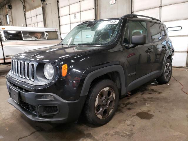 ZACCJAATXGPD71471 - 2016 JEEP RENEGADE SPORT BLACK photo 1