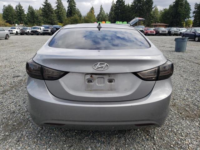 KMHDH4AEXCU466376 - 2012 HYUNDAI ELANTRA GLS SILVER photo 6