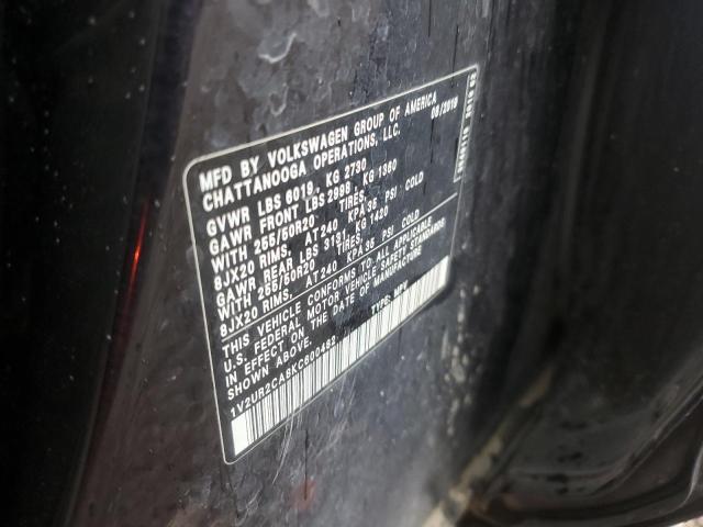 1V2UR2CA8KC600482 - 2019 VOLKSWAGEN ATLAS SE BLACK photo 13