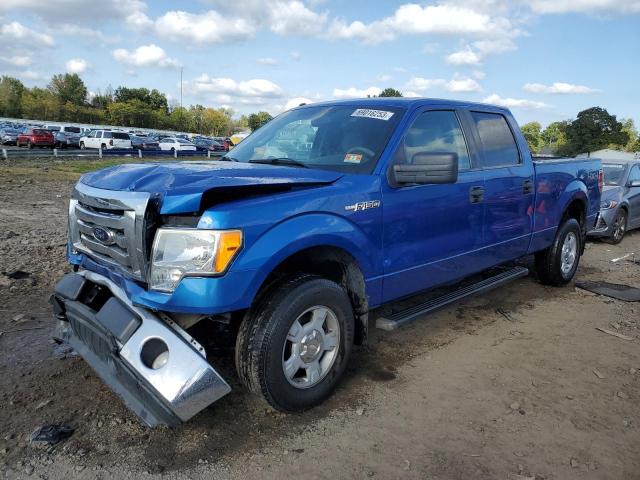 1FTFW1EV1AFB12050 - 2010 FORD F150 SUPERCREW BLUE photo 1