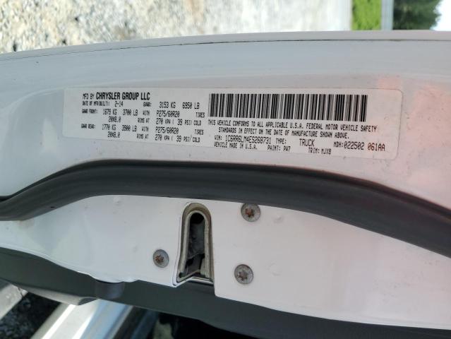 1C6RR6LM4ES268731 - 2014 RAM 1500 SLT WHITE photo 13