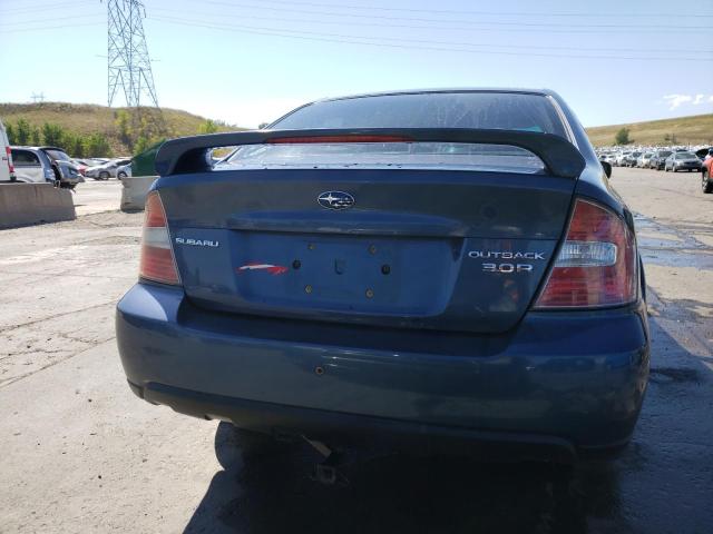 4S4BL84C054202433 - 2005 SUBARU LEGACY OUTBACK 3.0R BLUE photo 6