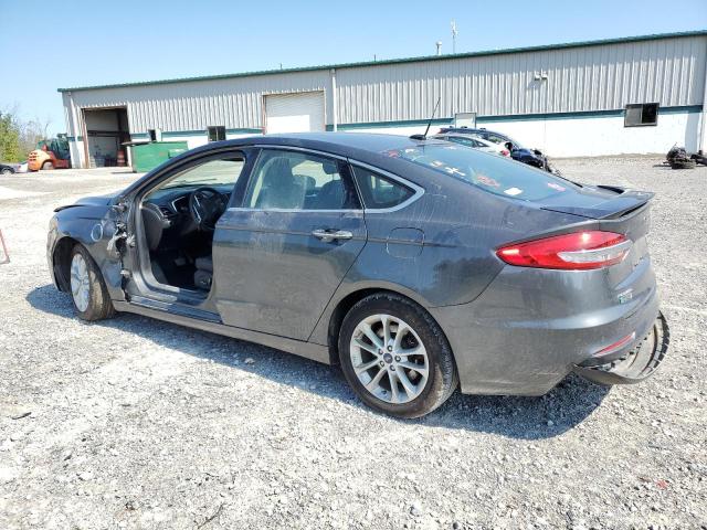 3FA6P0SU7KR192483 - 2019 FORD FUSION TITANIUM GRAY photo 2