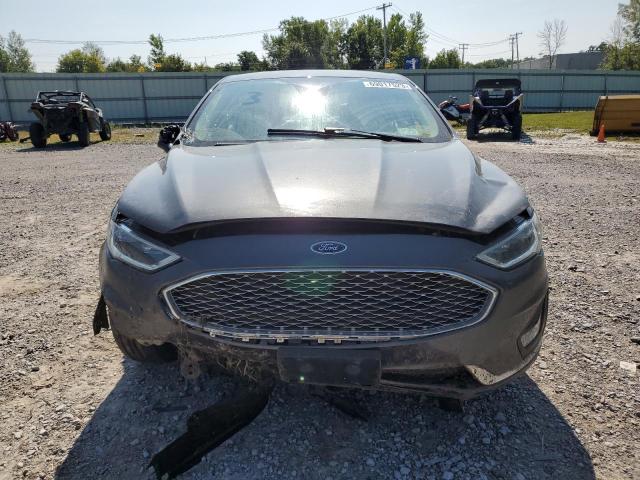 3FA6P0SU7KR192483 - 2019 FORD FUSION TITANIUM GRAY photo 5