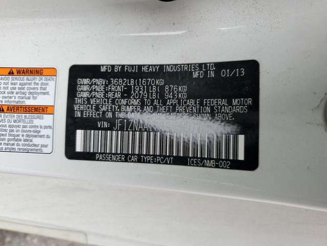 JF1ZNAA17D1719077 - 2013 TOYOTA SCION FR-S 白色 照片 12