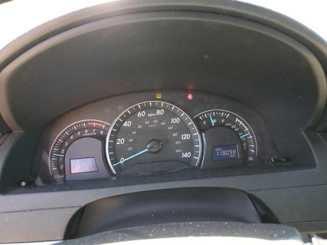 4T4BF1FK8CR244709 - 2012 TOYOTA CAMRY BASE BLACK photo 9