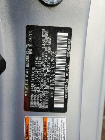 JF1ZNAA15D2728905 - 2013 TOYOTA SCION FR-S SILVER photo 12