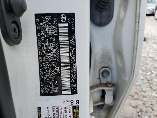 JTNB11HKXJ3069291 - 2018 TOYOTA CAMRY L WHITE photo 12