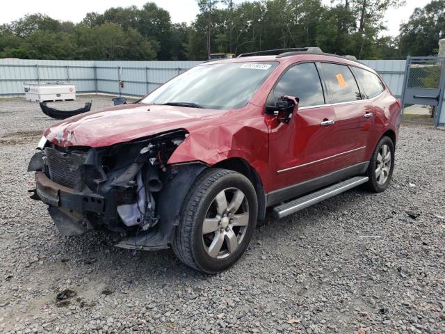 1GNKRLED5CJ280645 - 2012 CHEVROLET TRAVERSE LTZ RED photo 1