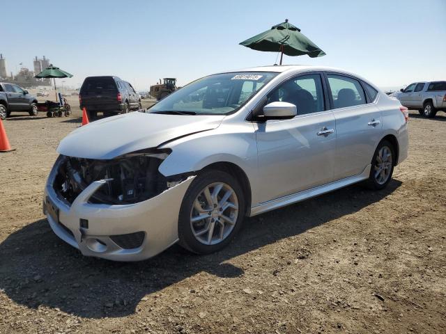 3N1AB7AP6EY223856 - 2014 NISSAN SENTRA S SILVER photo 1