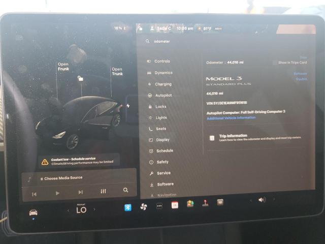 5YJ3E1EA9MF911618 - 2021 TESLA MODEL 3 黑色 照片 9