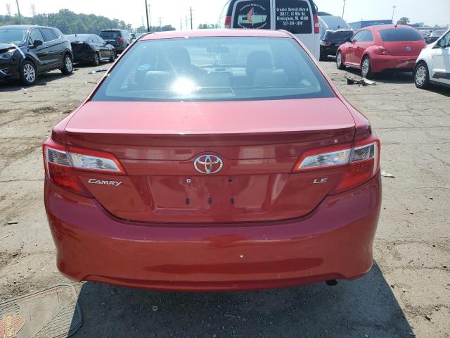 4T4BF1FK2CR179159 - 2012 TOYOTA CAMRY BASE RED photo 6