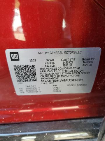 5GAERBKW8PJ163820 - 2023 BUICK ENCLAVE ESSENCE 勃艮第红 照片 13