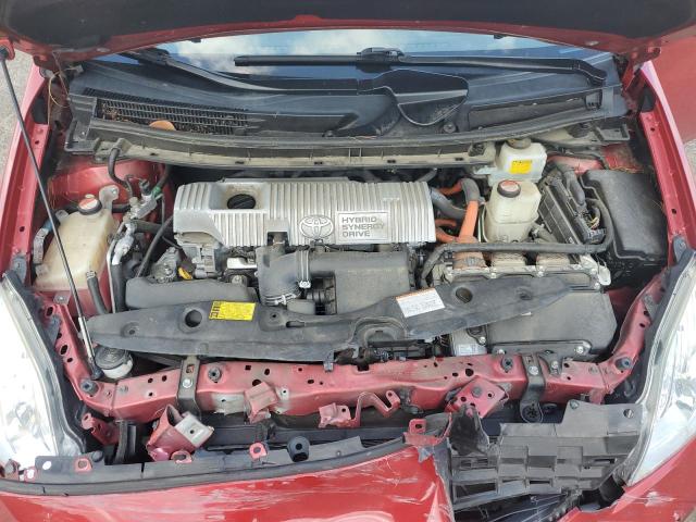 JTDKN3DU8F1906389 - 2015 TOYOTA PRIUS RED photo 11