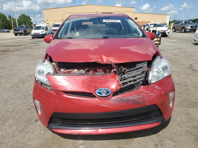 JTDKN3DU8F1906389 - 2015 TOYOTA PRIUS RED photo 5