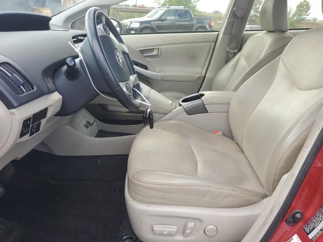 JTDKN3DU8F1906389 - 2015 TOYOTA PRIUS RED photo 7