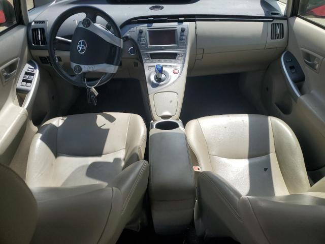 JTDKN3DU8F1906389 - 2015 TOYOTA PRIUS RED photo 8