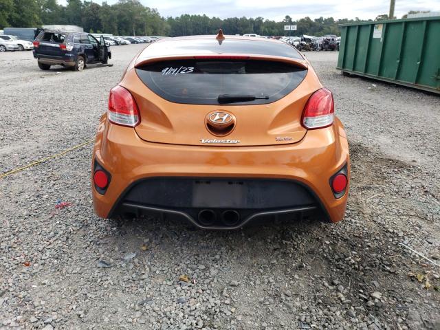 KMHTC6AE5GU288646 - 2016 HYUNDAI VELOSTER TURBO ORANGE photo 6