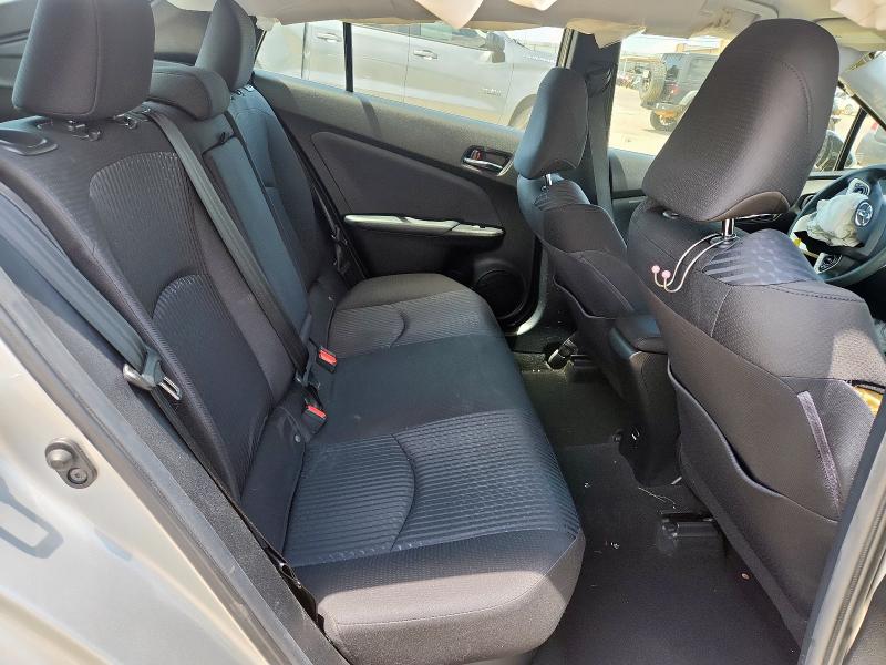 JTDKBRFUXH3574519 - 2017 TOYOTA PRIUS ვერცხლისფერი ფოტო 10