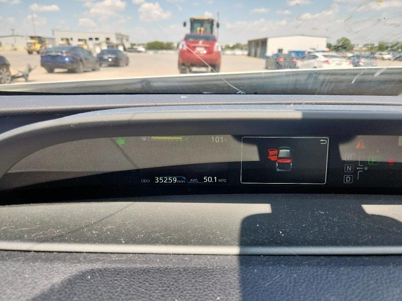 JTDKBRFUXH3574519 - 2017 TOYOTA PRIUS ვერცხლისფერი ფოტო 9