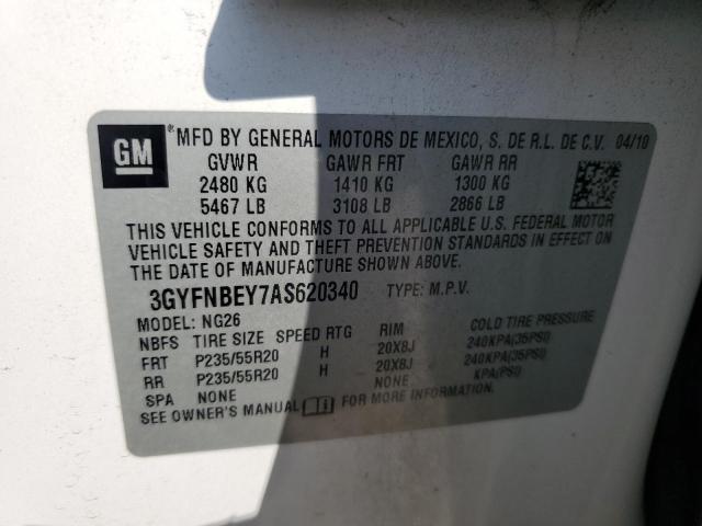 3GYFNBEY7AS620340 - 2010 CADILLAC SRX PERFORMANCE COLLECTION Ақ фото 13