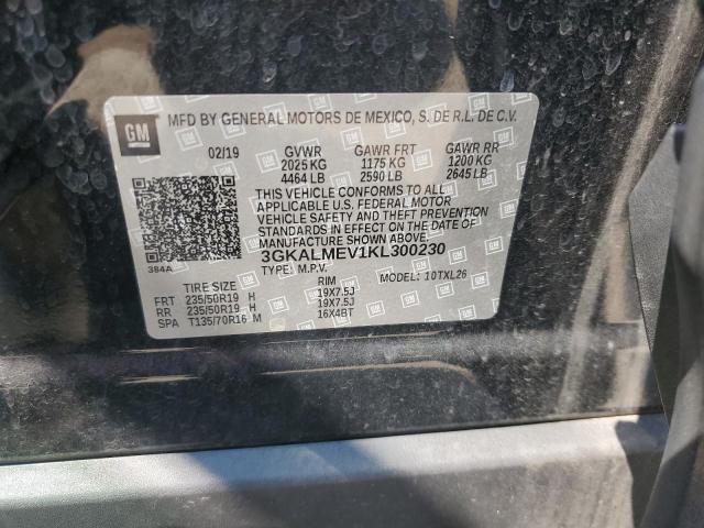 3GKALMEV1KL300230 - 2019 GMC TERRAIN SLE BLACK photo 12