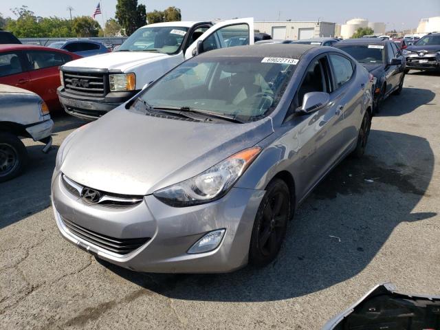 KMHDH4AE9CU377365 - 2012 HYUNDAI ELANTRA GLS GRAY photo 1