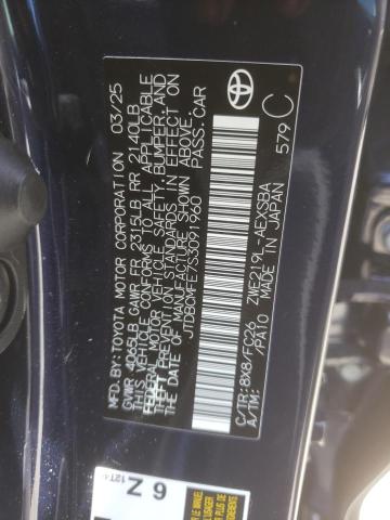 JTDBCMFE7S3091960 - 2025 TOYOTA COROLLA LE ლურჯი ფოტო 12