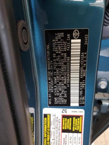 4T1DBADK0SU000388 - 2025 TOYOTA CAMRY XSE TEAL photo 12