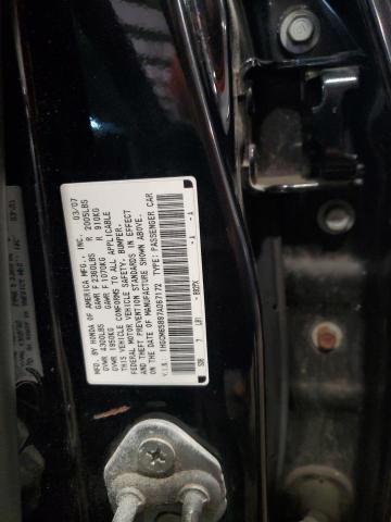 1HGCM65897A067172 - 2007 HONDA ACCORD EX BLACK photo 12